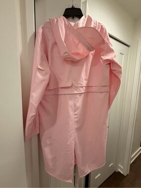 Rains Pink Hooded Raincoat
